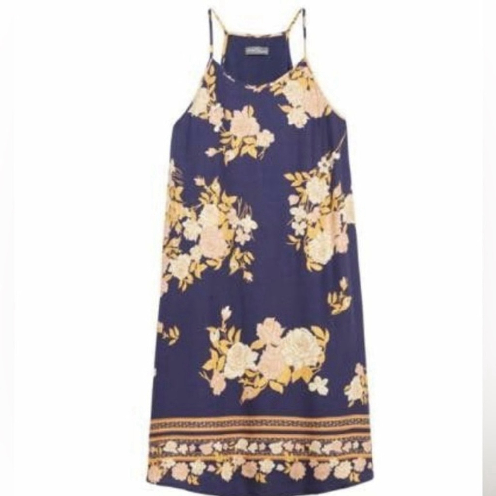Printed linen dress